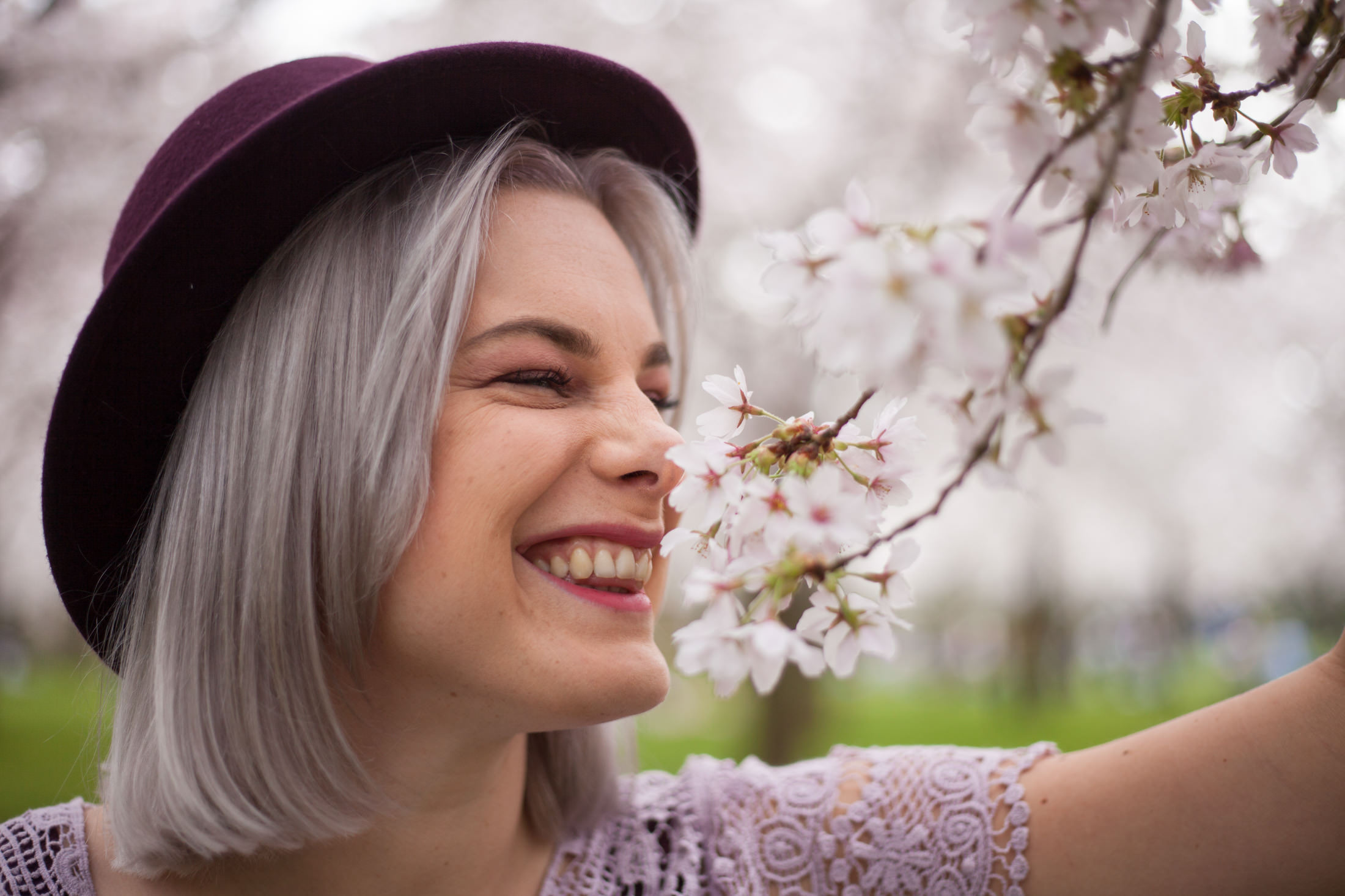 portret foto, spontaan, bloesem