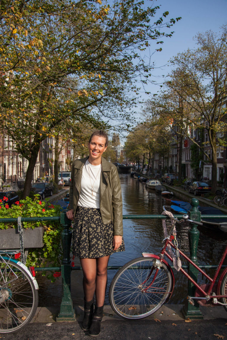 Portret sessie op de Amsterdamse grachten