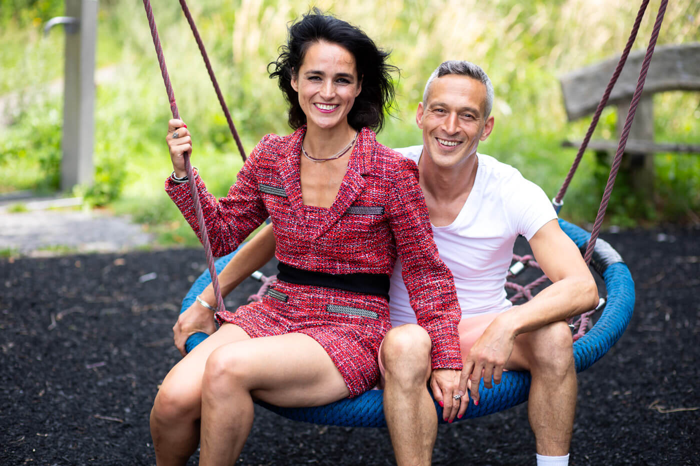 kleurrijke portretfoto's, stel vrienden, zakelijk portret, amsterdam noord