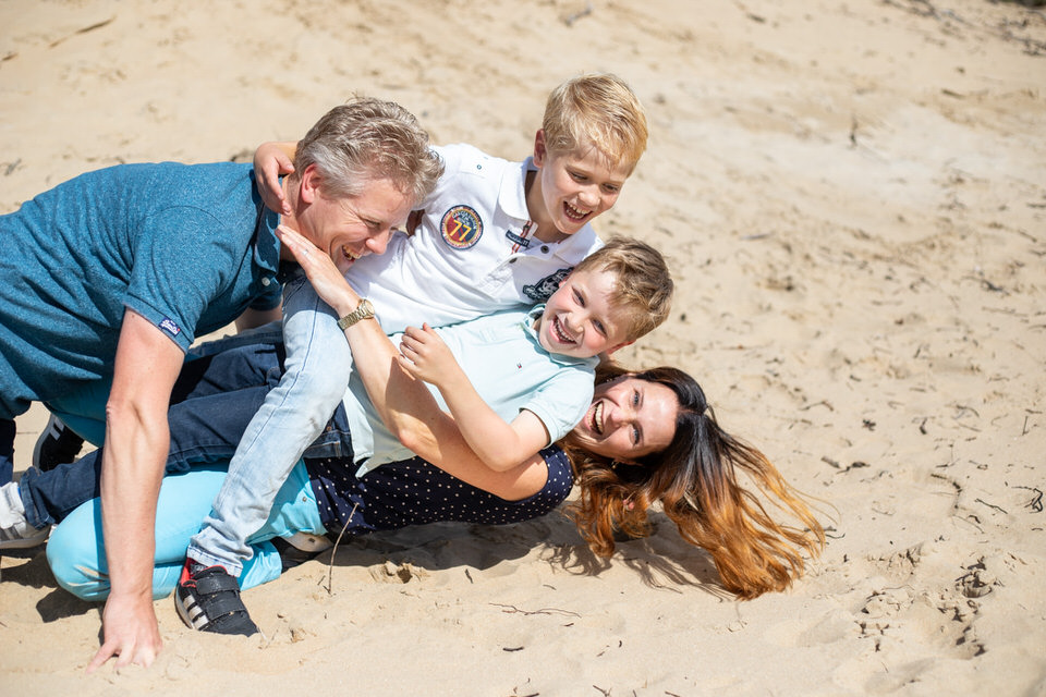 gezin fotoshoot kennemerduinen